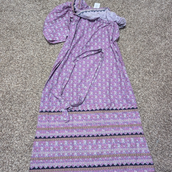 SEA New York NWT Lilac Perry Border One Shoulder Midi Dress - Picture 10 of 15